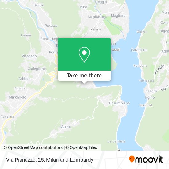 Via Pianazzo, 25 map