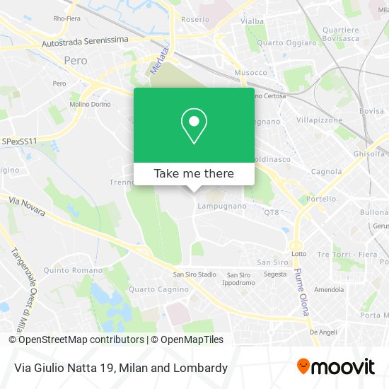Via Giulio Natta  19 map