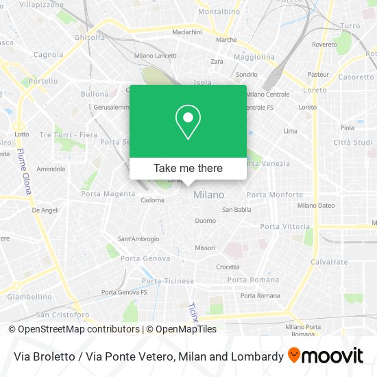 Via Broletto / Via Ponte Vetero map