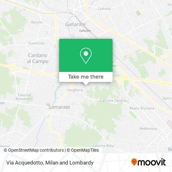 Via Acquedotto map