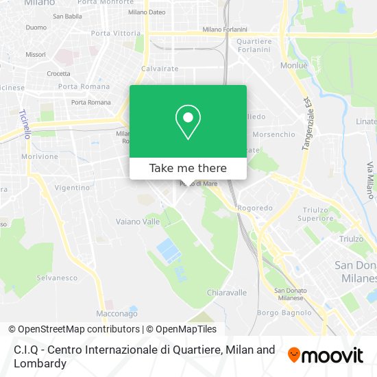 C.I.Q - Centro Internazionale di Quartiere map