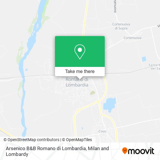 Arsenico B&B Romano di Lombardia map
