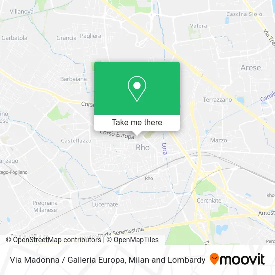 Via Madonna / Galleria Europa map