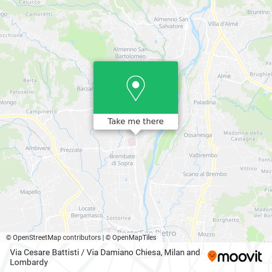 Via Cesare Battisti / Via Damiano Chiesa map