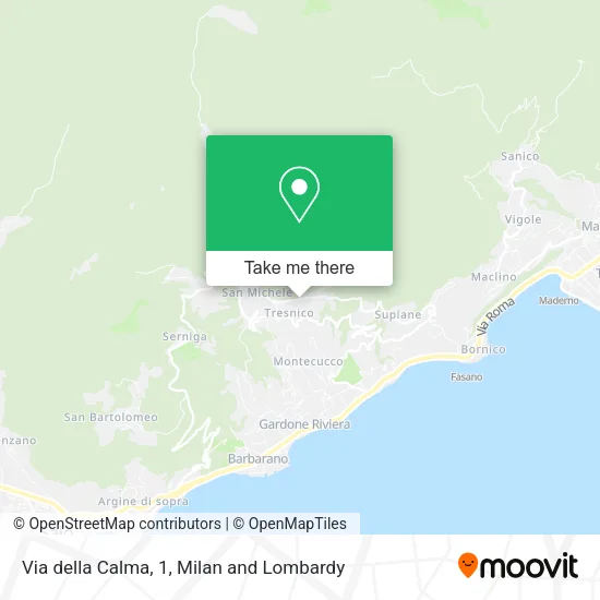Via della Calma, 1 map