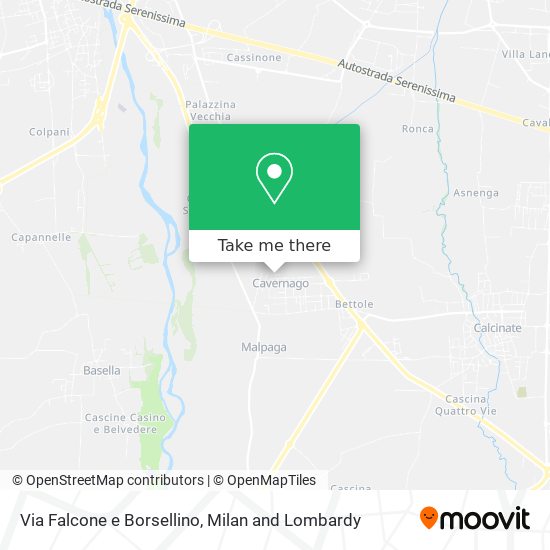 Via Falcone e Borsellino map