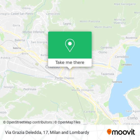 Via Grazia Deledda, 17 map