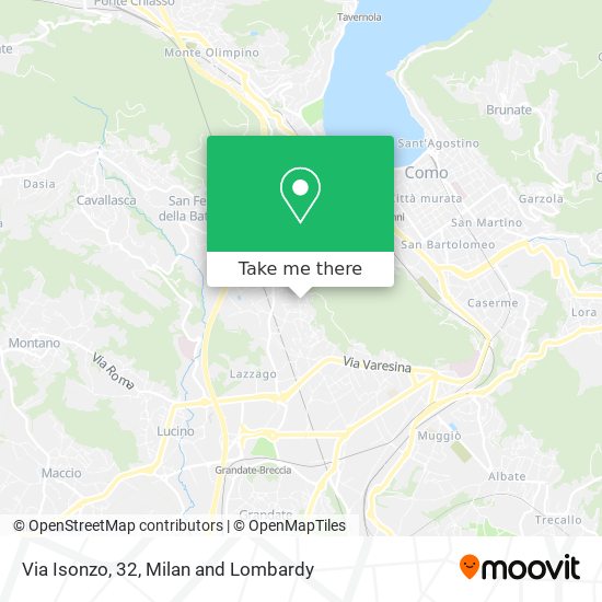 Via Isonzo, 32 map