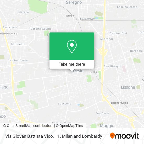 Via Giovan Battista Vico, 11 map