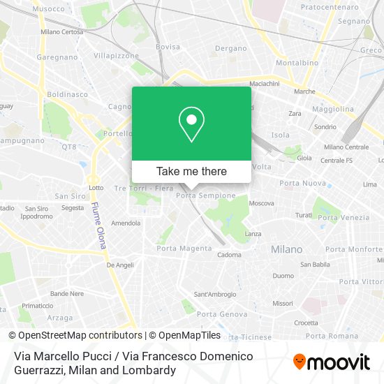 Via Marcello Pucci / Via Francesco Domenico Guerrazzi map