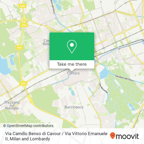 Via Camillo Benso di Cavour / Via Vittorio Emanuele II map