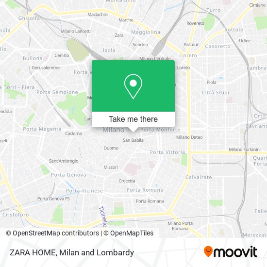 ZARA HOME map