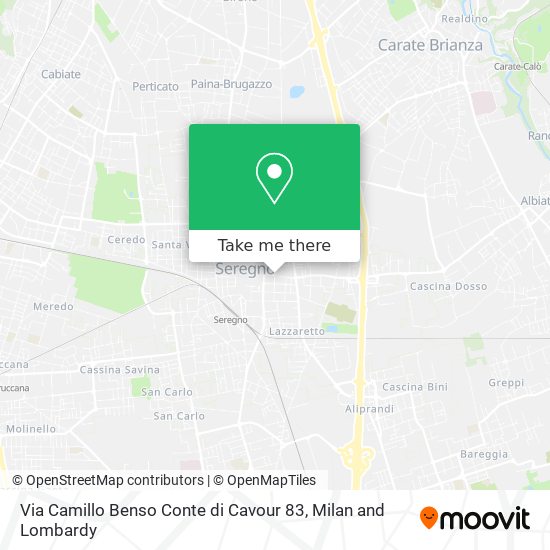 Via Camillo Benso Conte di Cavour  83 map