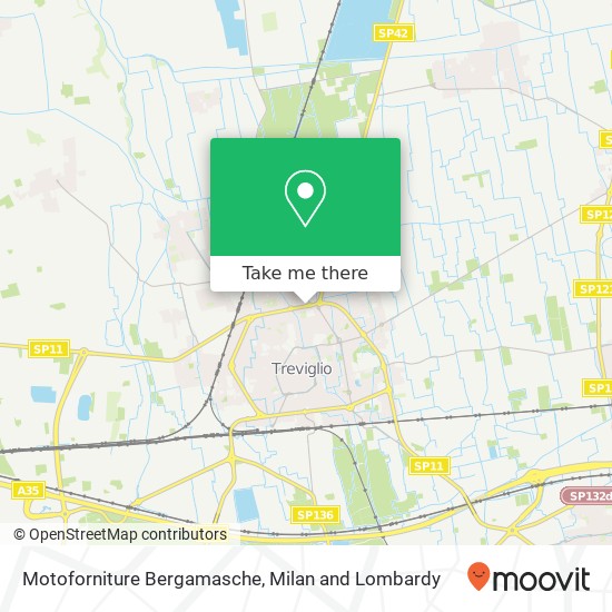 Motoforniture Bergamasche map