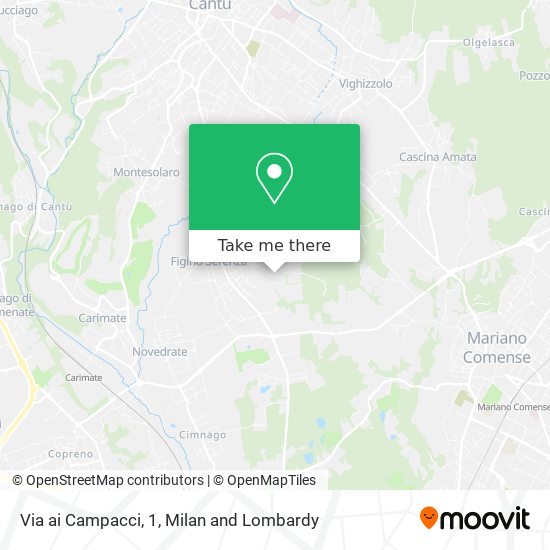 Via ai Campacci, 1 map