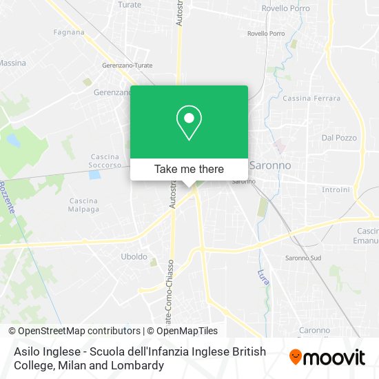 Asilo Inglese - Scuola dell'Infanzia Inglese British College map