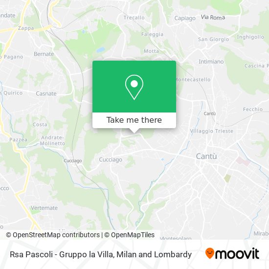 Rsa Pascoli - Gruppo la Villa map