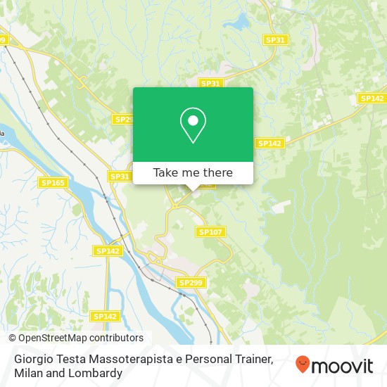 Giorgio Testa Massoterapista e Personal Trainer map