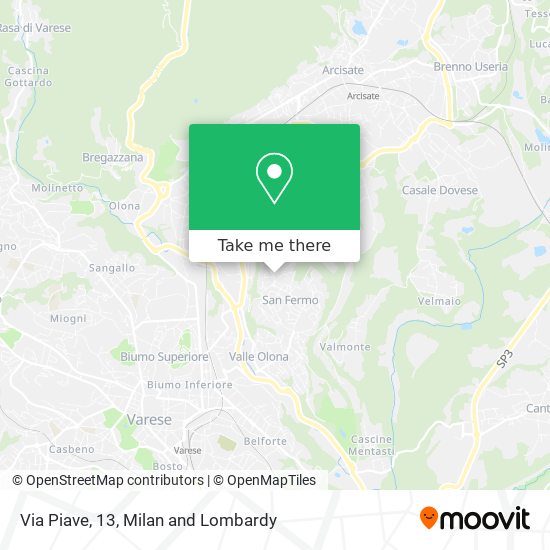 Via Piave, 13 map