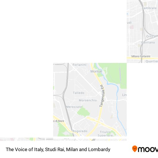 The Voice of Italy, Studi Rai map