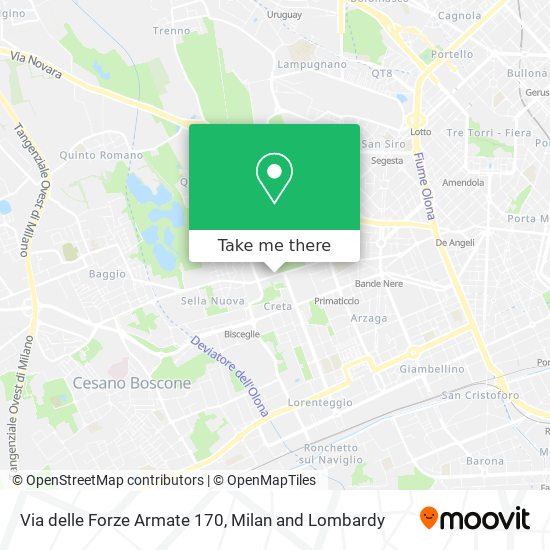 Via delle Forze Armate  170 map
