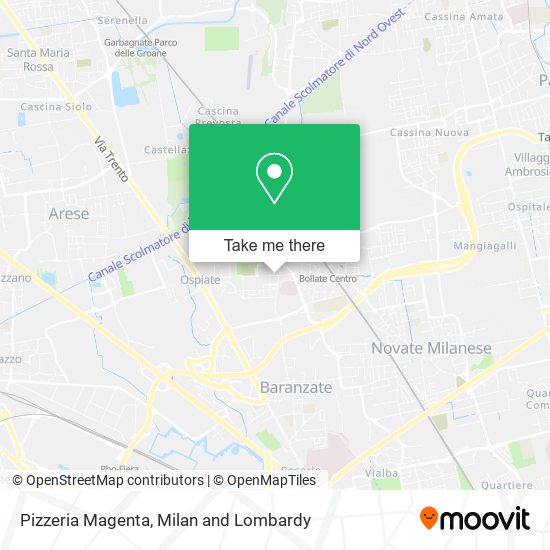 Pizzeria Magenta map