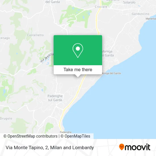 Via Monte Tapino, 2 map