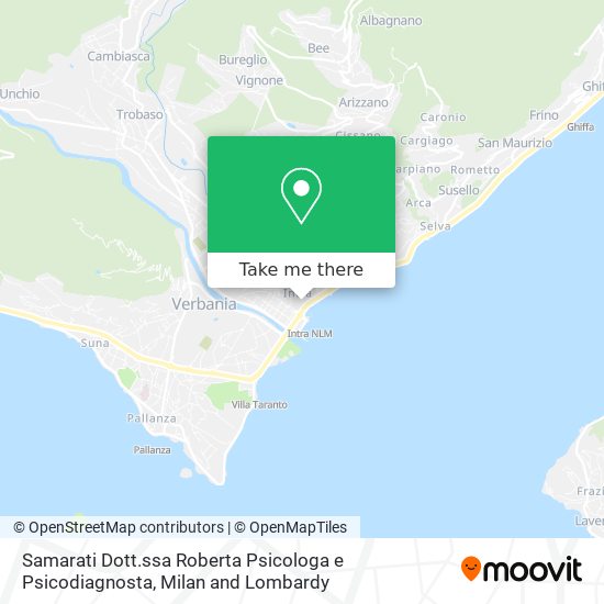 Samarati Dott.ssa Roberta Psicologa e Psicodiagnosta map