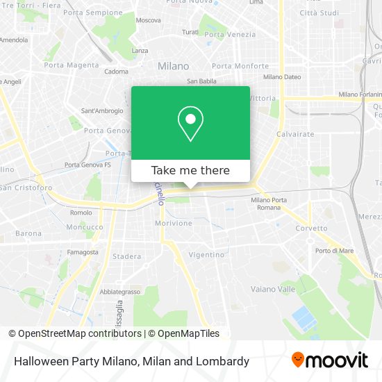 Halloween Party Milano map