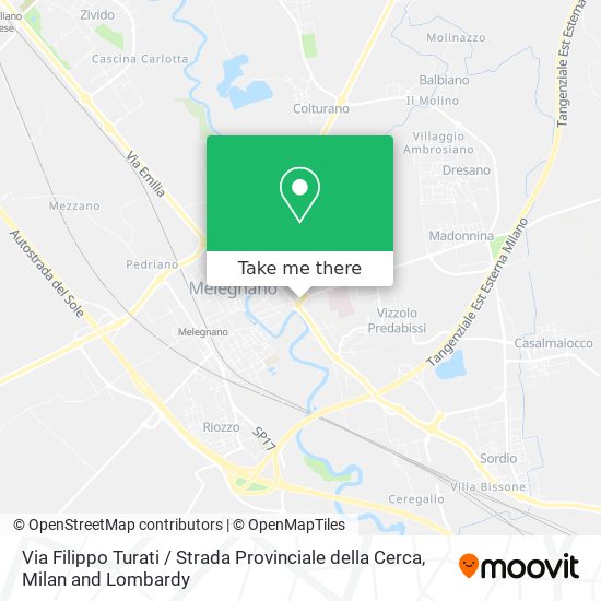 Via Filippo Turati / Strada Provinciale della Cerca map