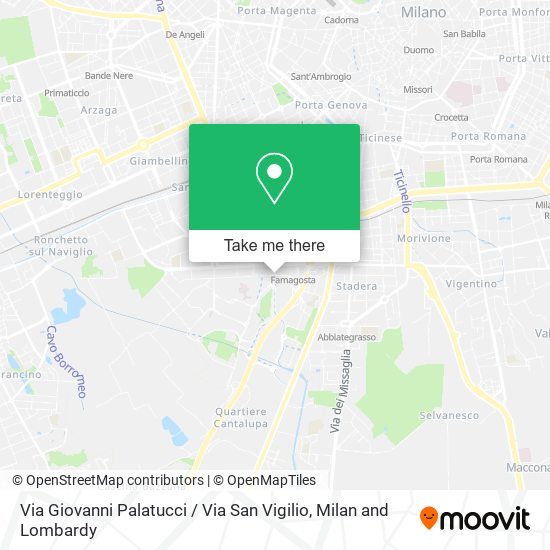 Via Giovanni Palatucci / Via San Vigilio map