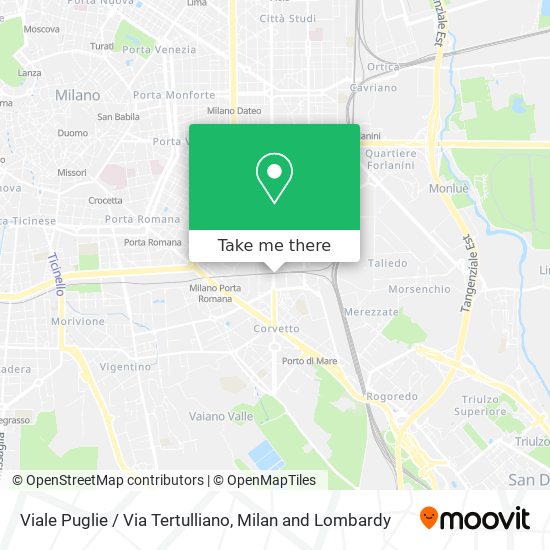 Viale Puglie / Via Tertulliano map