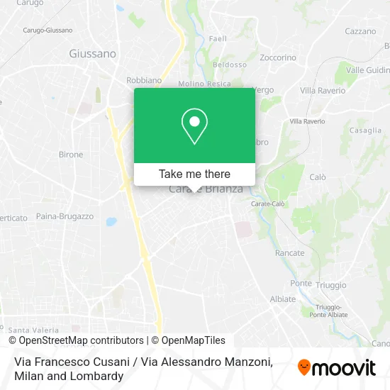Via Francesco Cusani / Via Alessandro Manzoni map