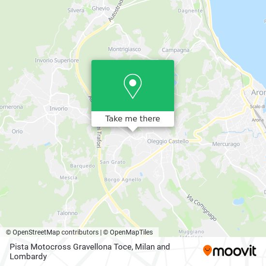 Pista Motocross Gravellona Toce map