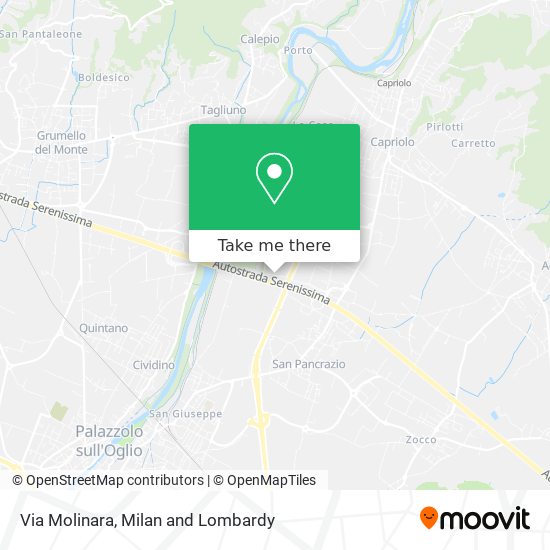 Via Molinara map
