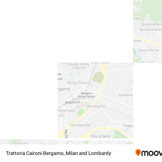 Trattoria Caironi Bergamo map