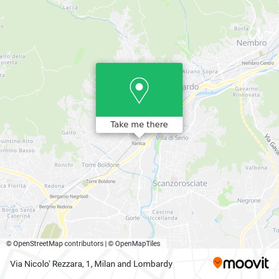 Via Nicolo' Rezzara, 1 map