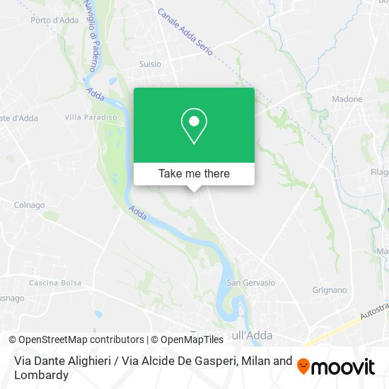 Via Dante Alighieri / Via Alcide De Gasperi map