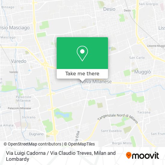 Via Luigi Cadorna / Via Claudio Treves map