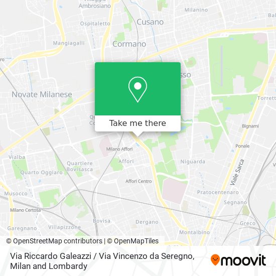 Via Riccardo Galeazzi / Via Vincenzo da Seregno map