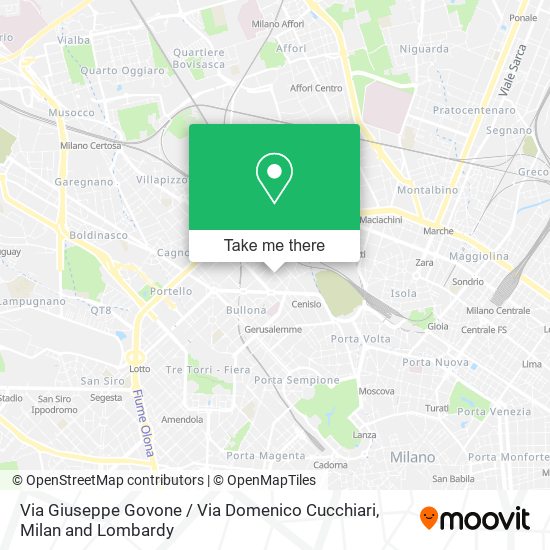 Via Giuseppe Govone / Via Domenico Cucchiari map