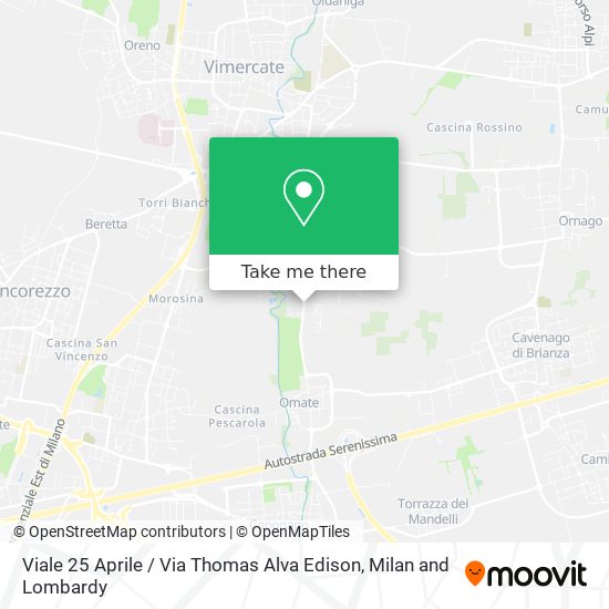 Viale 25 Aprile / Via Thomas Alva Edison map