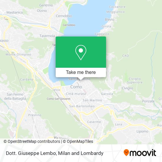 Dott. Giuseppe Lembo map