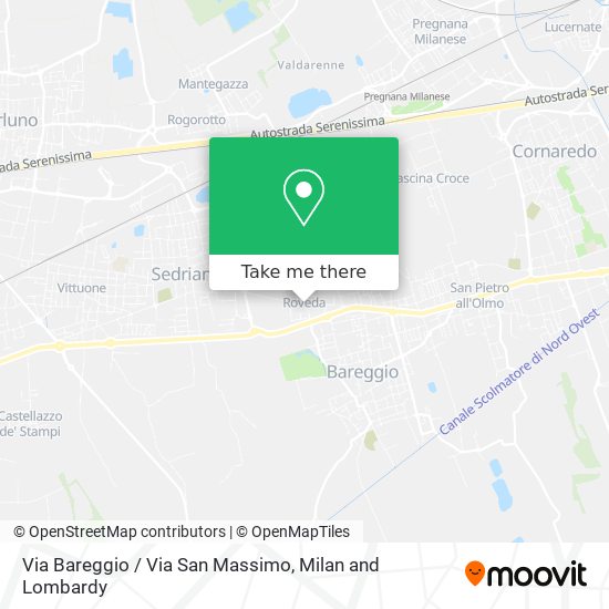 Via Bareggio / Via San Massimo map