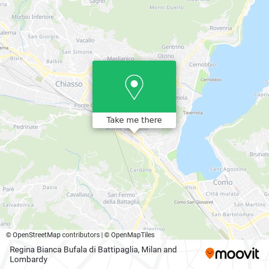 Regina Bianca Bufala di Battipaglia map