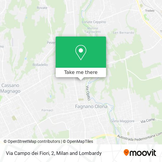 Via Campo dei Fiori, 2 map