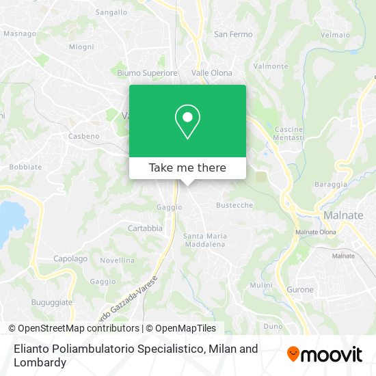 Elianto Poliambulatorio Specialistico map