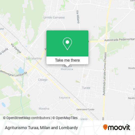 Agriturismo Turaa map