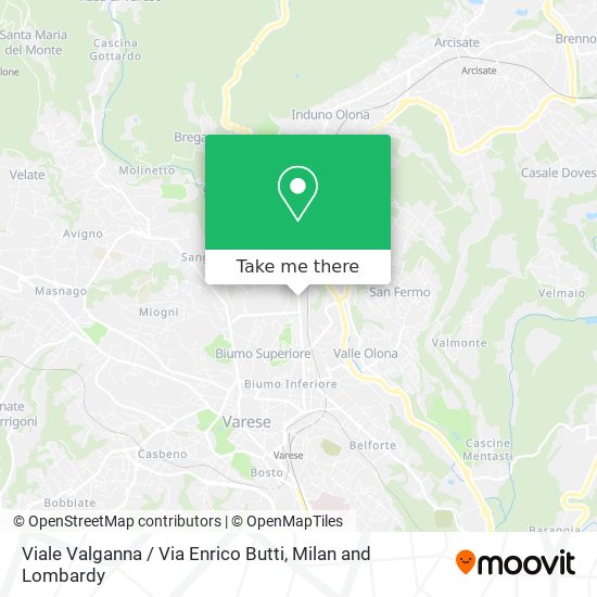 Viale Valganna / Via Enrico Butti map