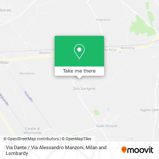 Via Dante / Via Alessandro Manzoni map